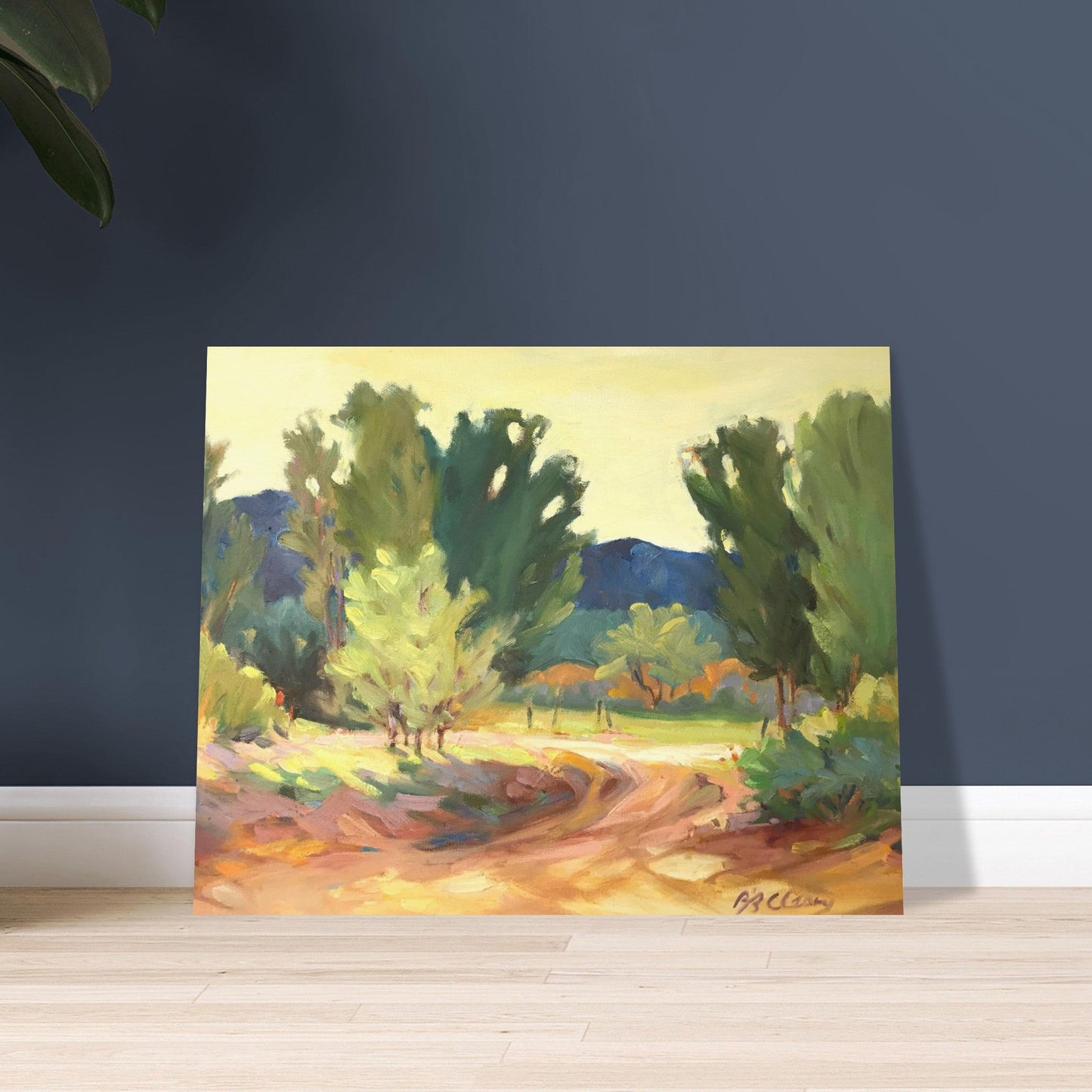 ‘Hacienda Road’ Landscape I 16x20 Museum-Quality Matte Paper Poster | Original Artwork by American Artist Barbara Cleary