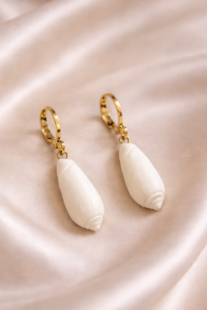Olive Hoop Earrings