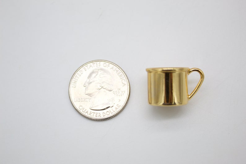 18K Gold Filled Coffee Mug Cup (A12)