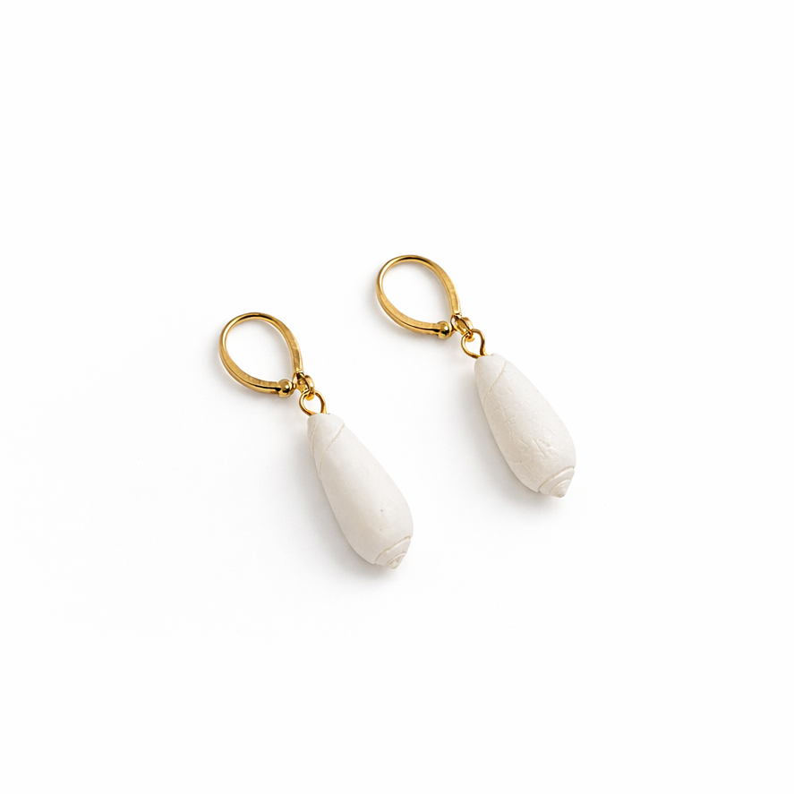 Olive Hoop Earrings