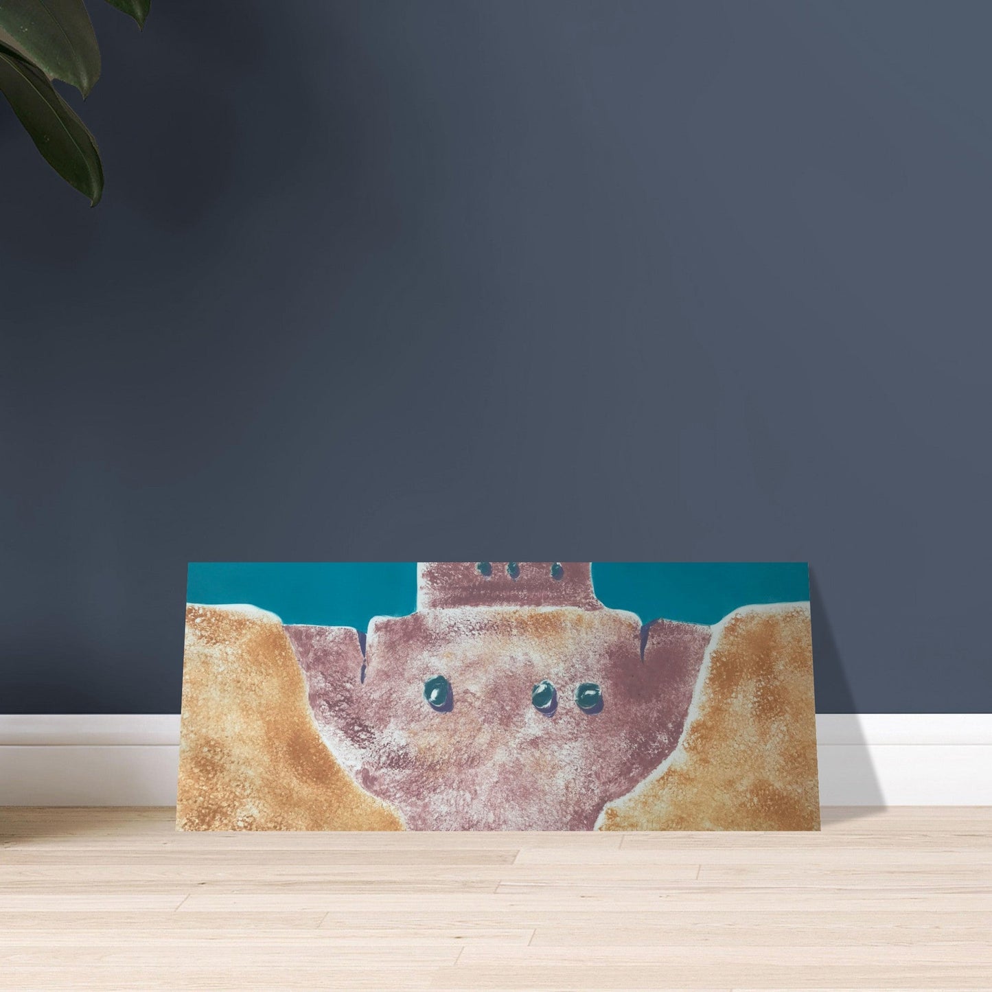 'Pueblo Series 1' Abstract I 10x24 Museum-Quality Matte Paper Poster | Original Artwork by American Artist Barbara Cleary