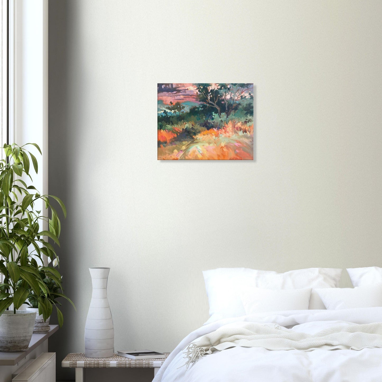 'Blush of Dawn' Landscape I 16x20 inch Art Print on Canvas I Original Artwork by American Artist Barbara Cleary