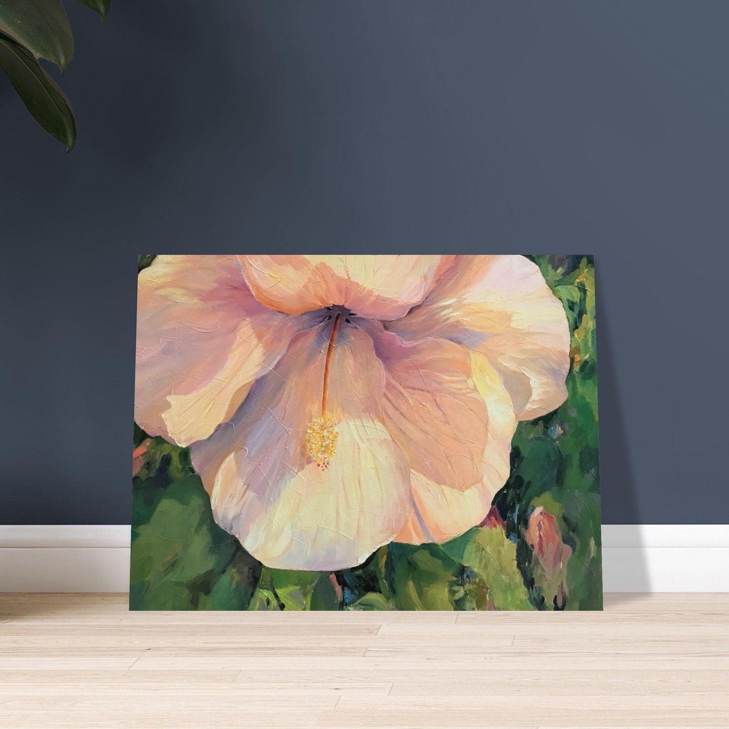 'Hibiscus' Floral I 18x24 Museum-Quality Matte Paper Poster | Original Artwork by American Artist Barbara Cleary