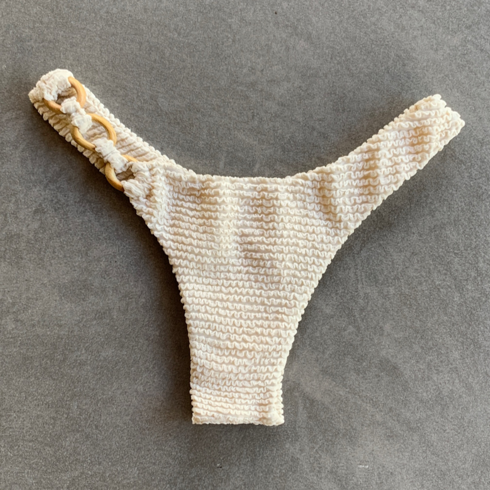 Pearl Textured Bia Bikini Bottom