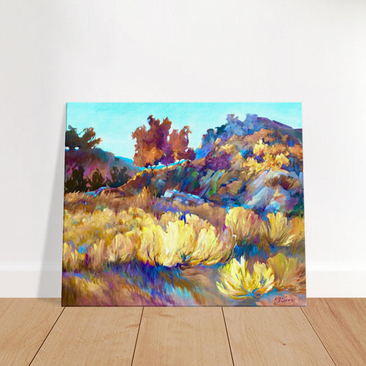 "Rock Ridge" Landscape I 20x24 inch Canvas Art Print I Original Artwork by American Artist Barbara Cleary