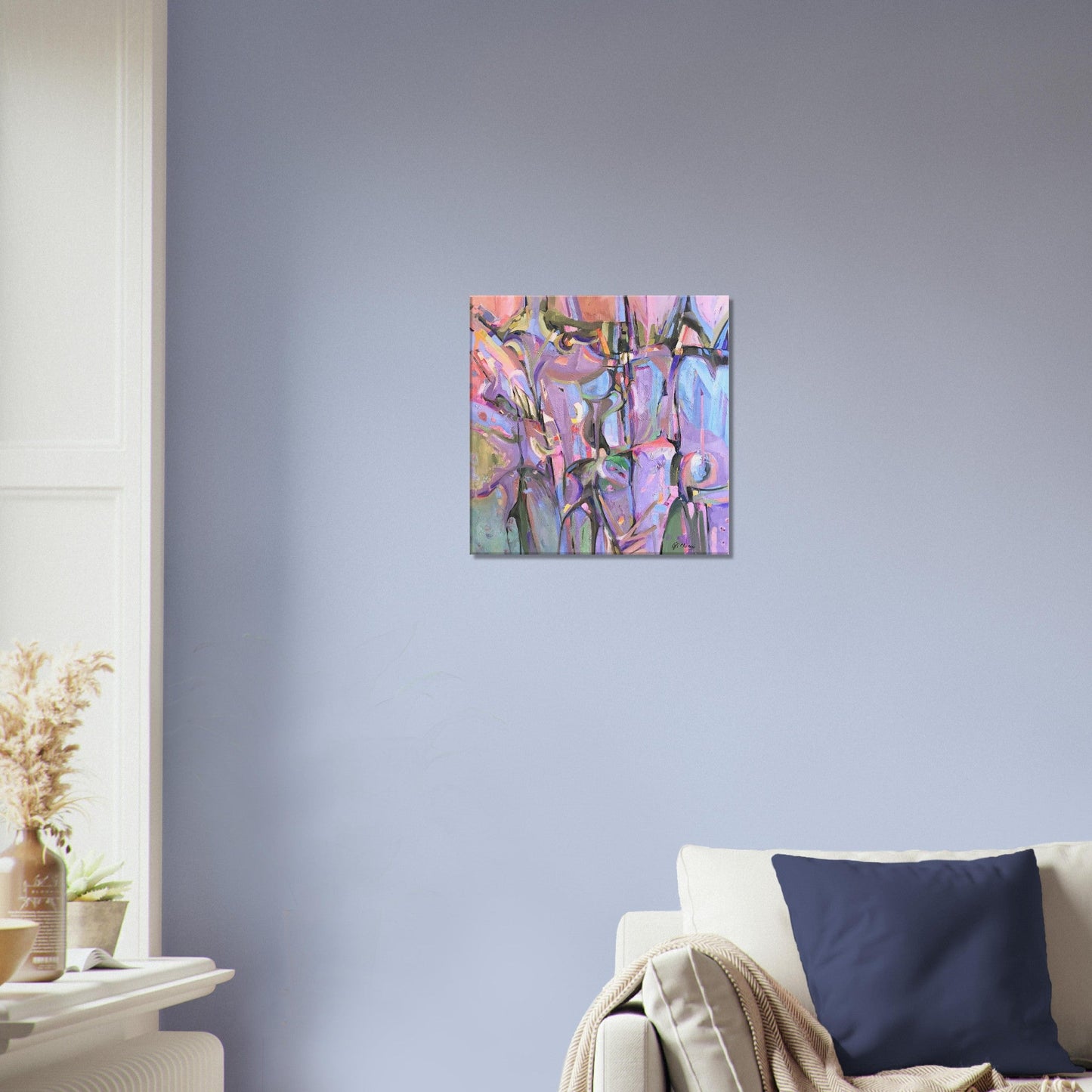 ‘Passage' Abstract I 16x16 inch Art Print on Canvas I Original Artwork by American Artist Barbara Cleary
