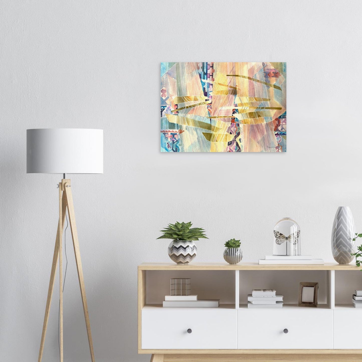 'Loom Series' Abstract I 20x28 Museum-Quality Matte Paper Poster | Original Artwork by American Artist Barbara Cleary