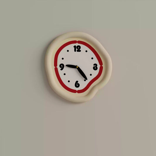 Cute Cream Wall Clock