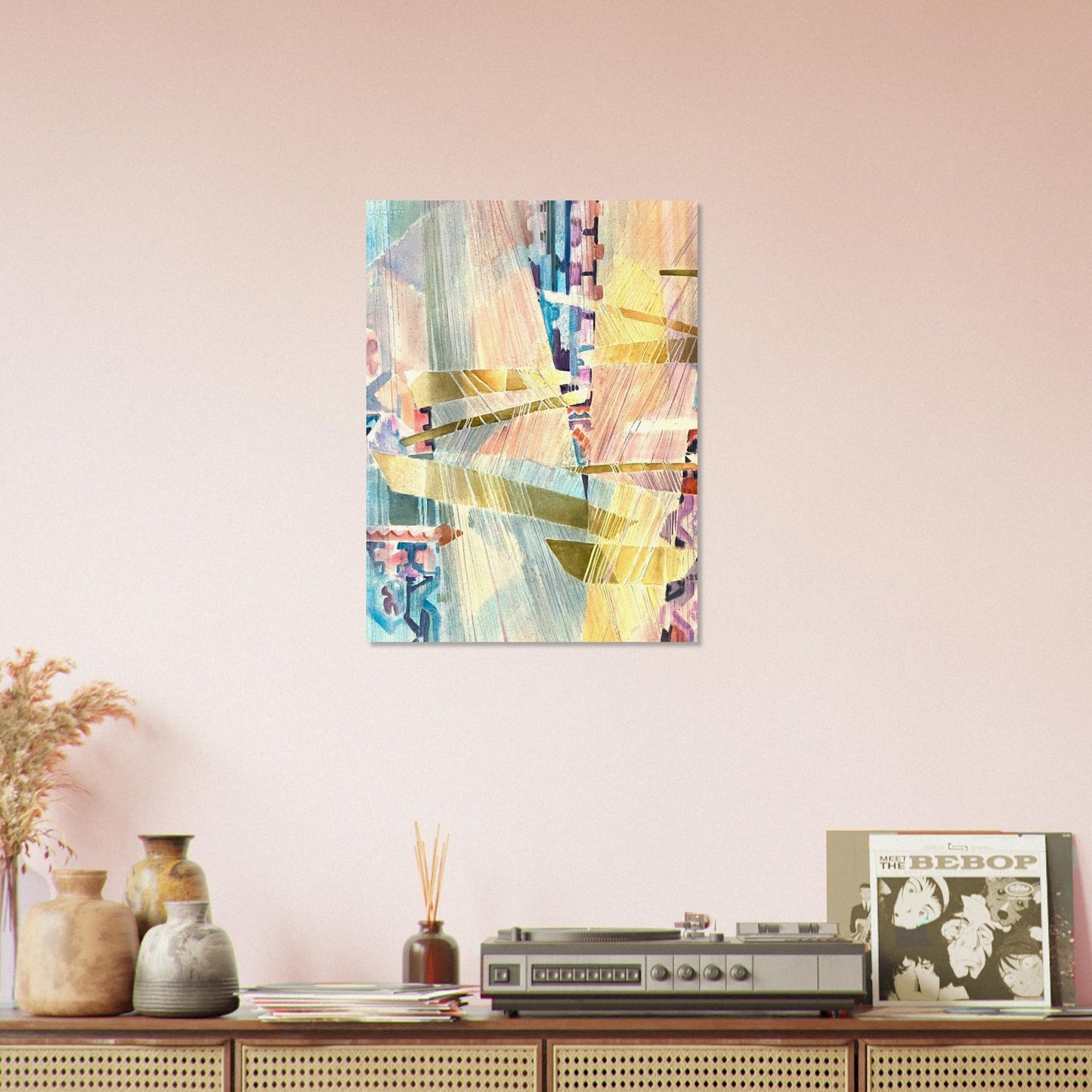 'Loom Series' Abstract I 18x24 Museum-Quality Matte Paper Poster | Original Artwork by American Artist Barbara Cleary