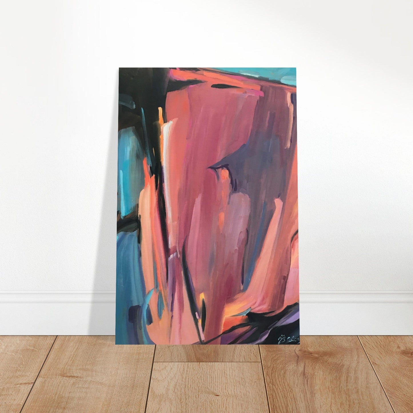 'Colorscape' Abstract I 12x18 Museum-Quality Matte Paper Poster | Original Artwork by American Artist Barbara Cleary