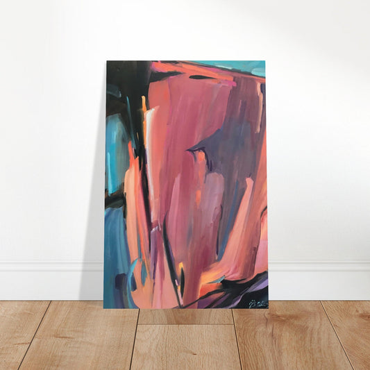 'Colorscape' Abstract I 12x18 Museum-Quality Matte Paper Poster | Original Artwork by American Artist Barbara Cleary