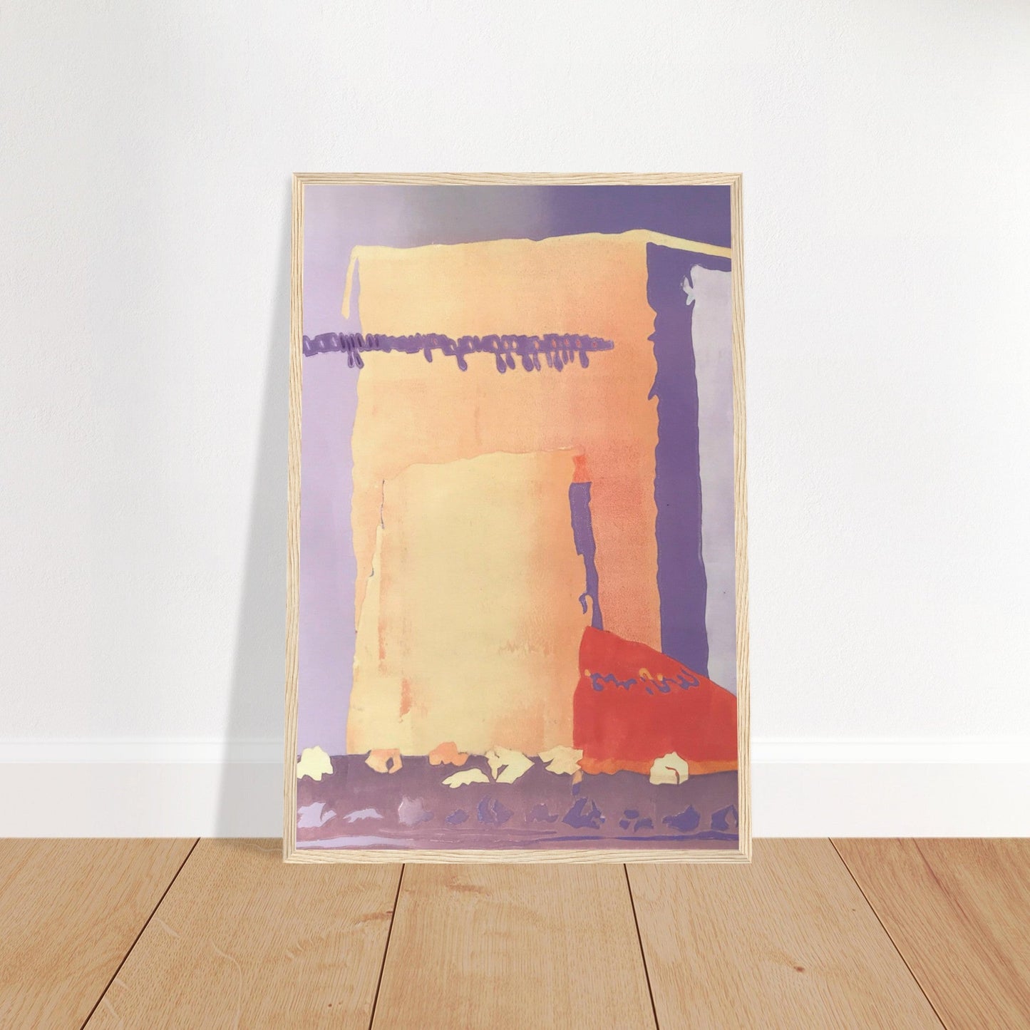 'Spirit of the Southwest' Abstract I 16x24 Wooden Framed Art Print | Original Artwork by American Artist Barbara Cleary