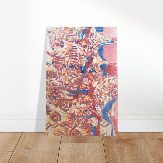 'Abstract Fusion' Abstract I 12x18 Museum-Quality Matte Paper Poster | Original Artwork by American Artist Barbara Cleary