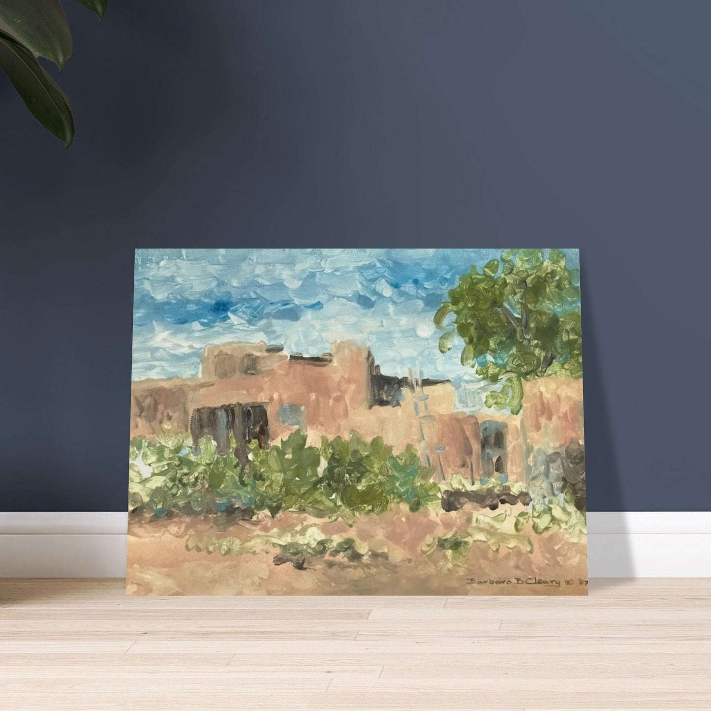 'Adobe Serenity 1' I 12x16 Museum-Quality Matte Paper Poster | Original Artwork by American Artist Barbara Cleary