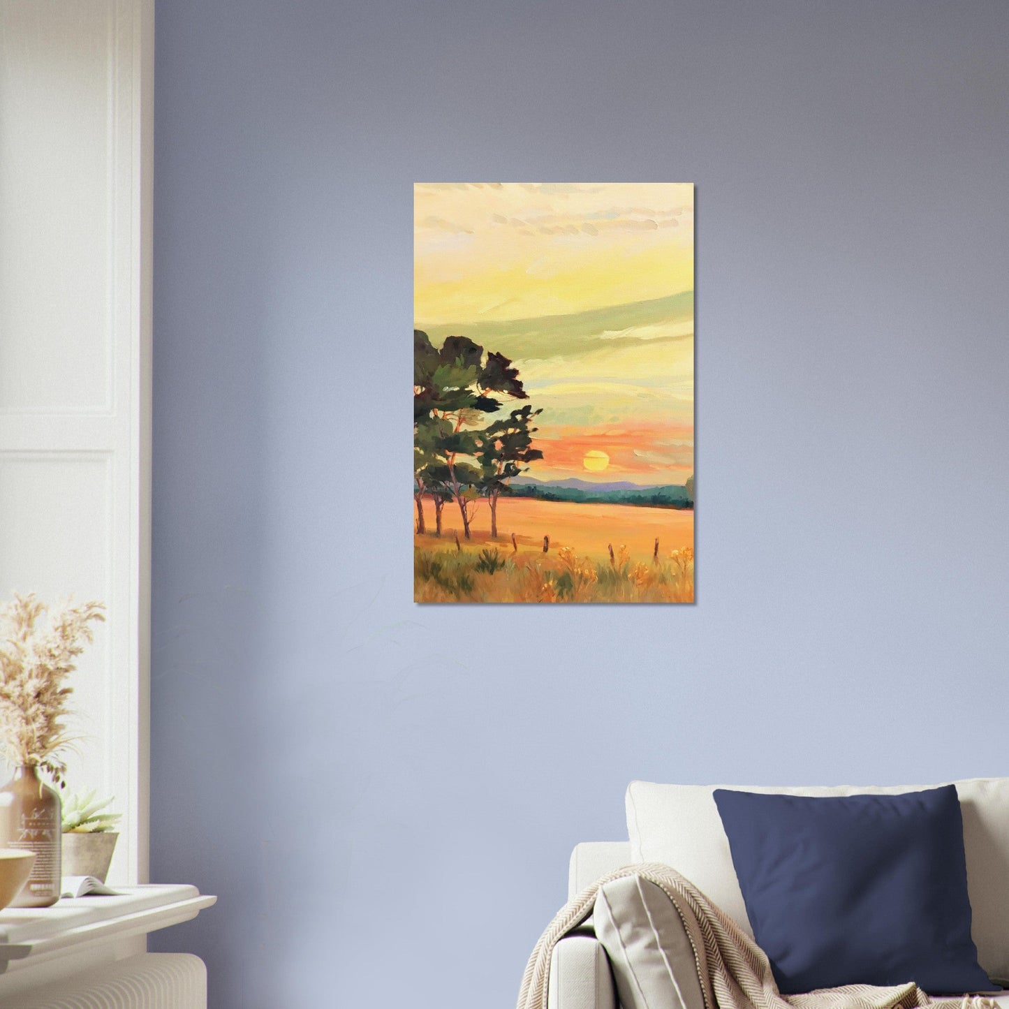 'Sunrise' Landscape I 16x24 Museum-Quality Matte Paper Poster | Original Artwork by American Artist Barbara Cleary