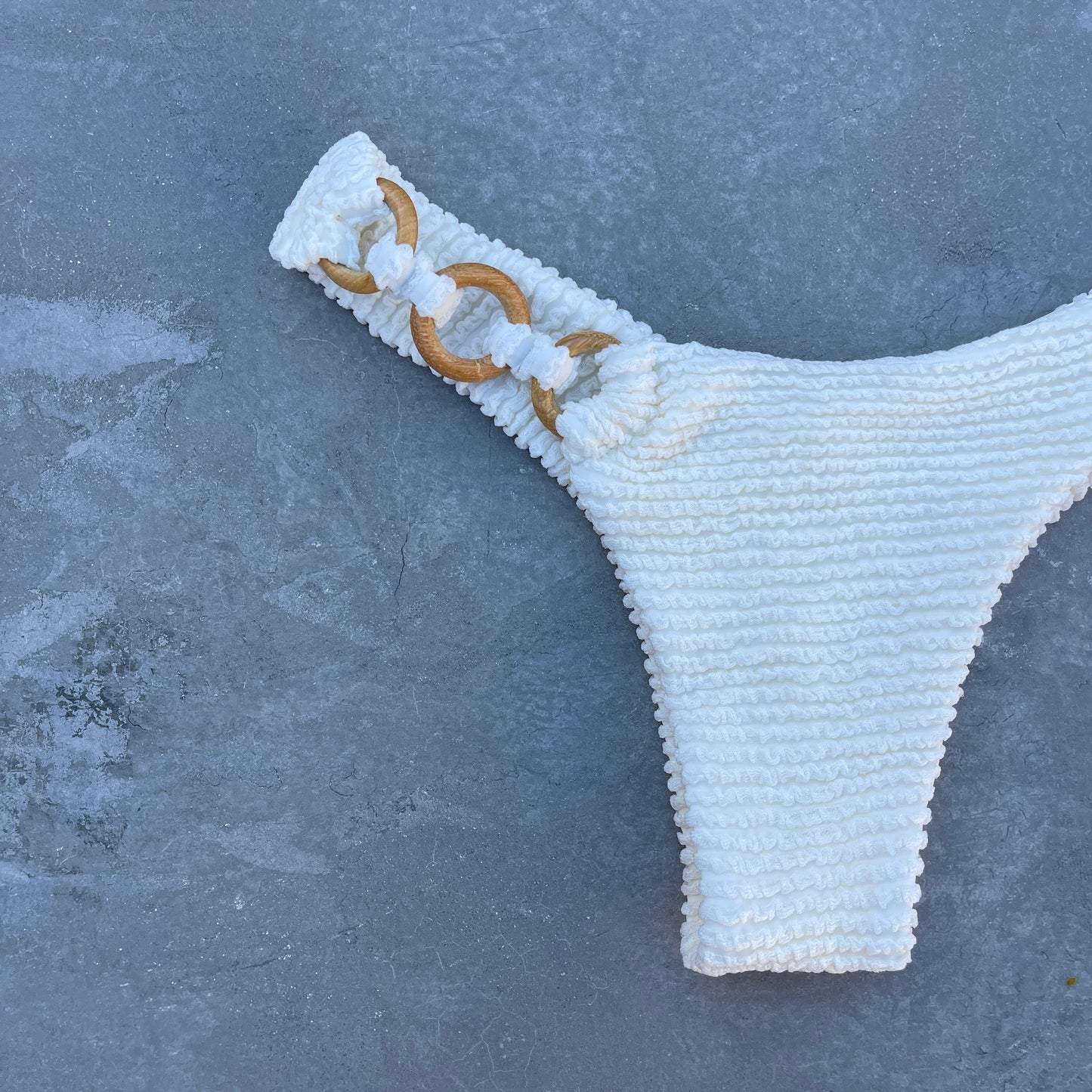 Pearl Textured Bia Bikini Bottom