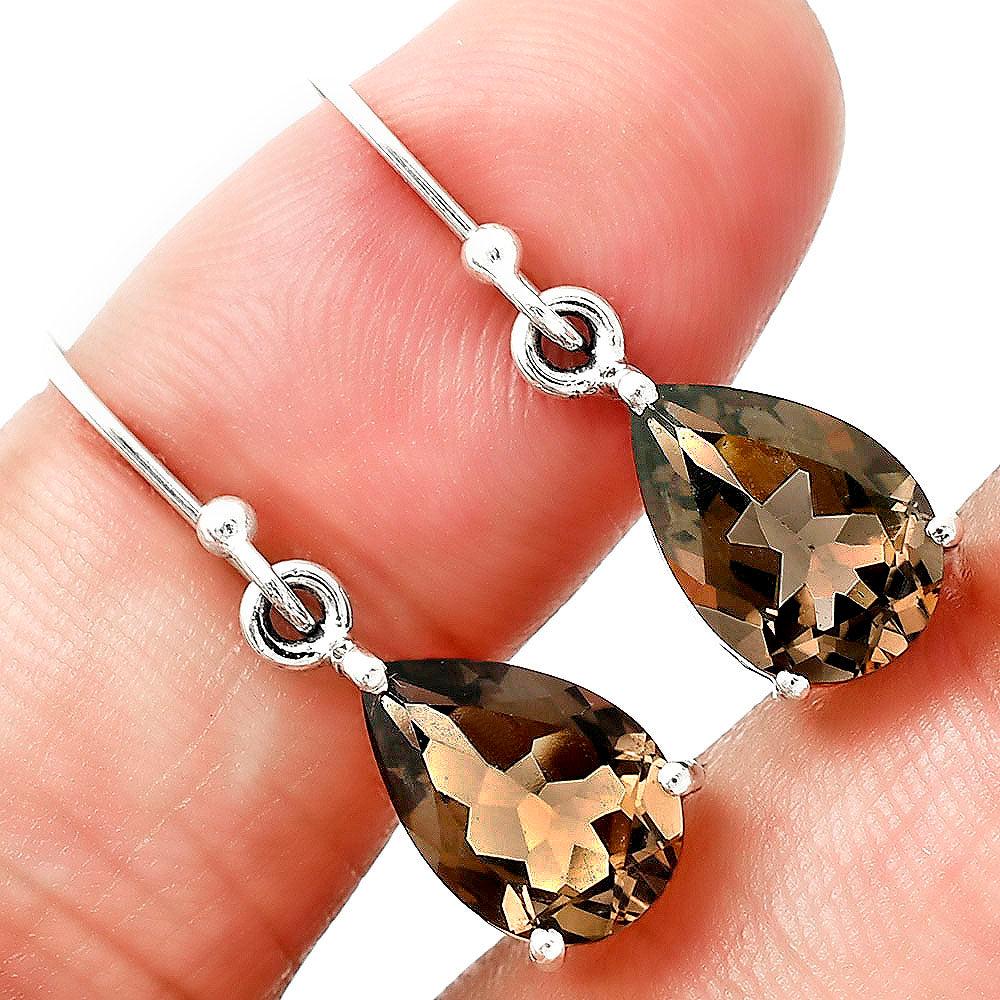 Classic 925 Sterling Silver Teardrop Earrings with Natural Gemstones AGE1001 E-1021