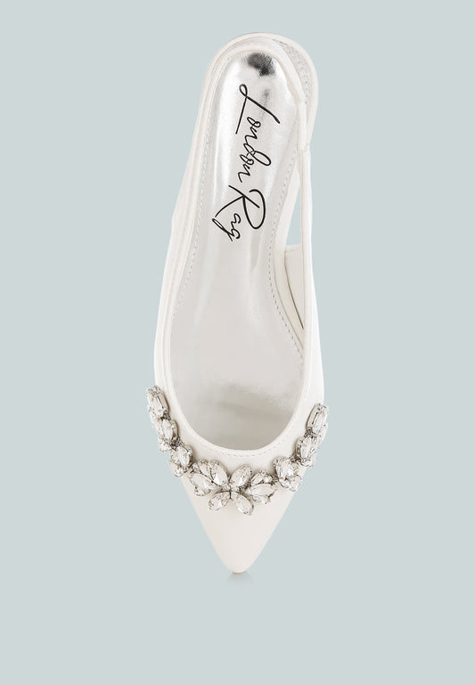 Adhara Diamante Embellished Flat Sandals