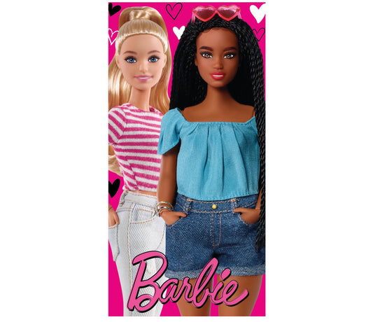 Barbie 100% cotton beach towel - 70x140 cm
