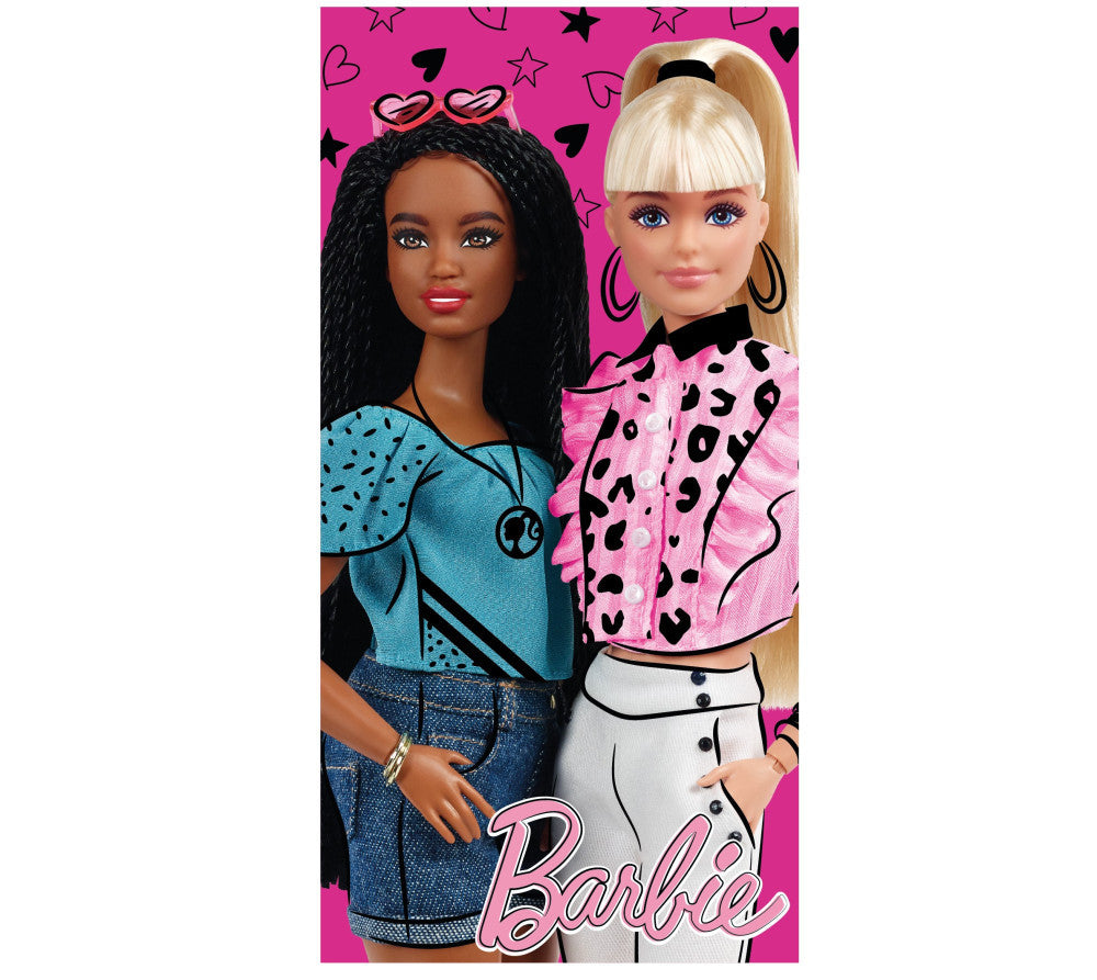 Barbie quick-drying beach towel - 70x140 cm