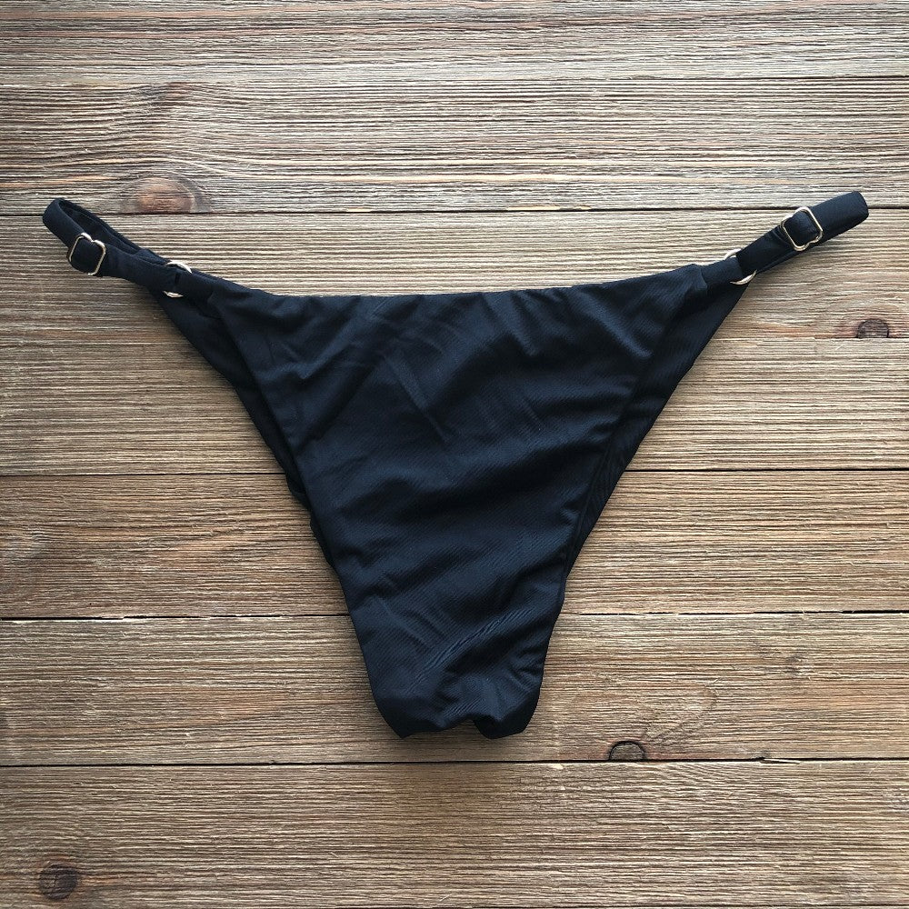 Light Black Tanga Bottom