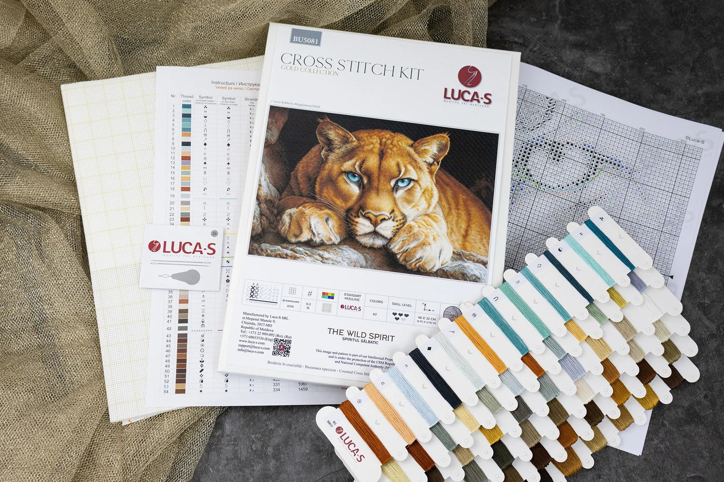 The Wild Spirit BU5081L Counted Cross-Stitch Kit