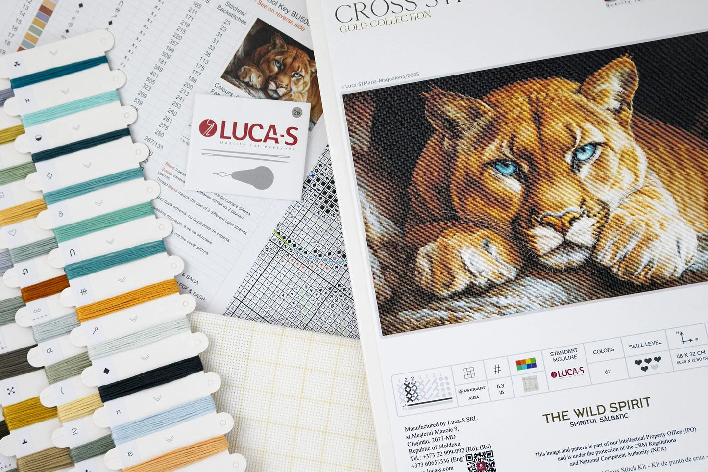 The Wild Spirit BU5081L Counted Cross-Stitch Kit
