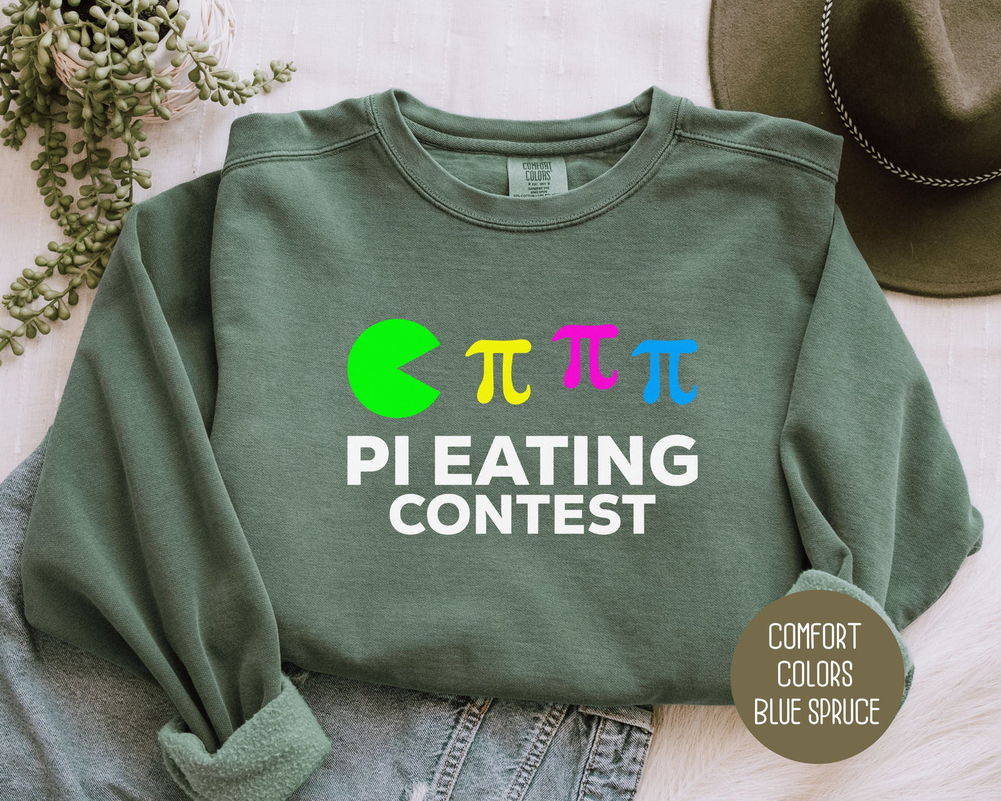 Pi Day Pi Eating Contest Comfort Colors Sweatshirt