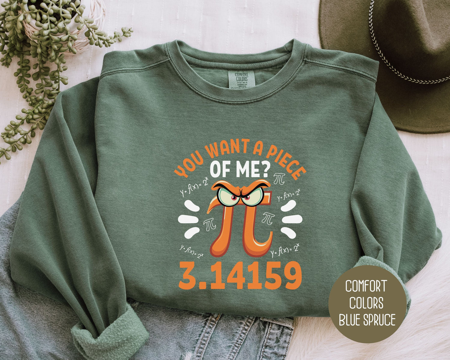 Funny Pi Day Comfort Colors Sweatshirt