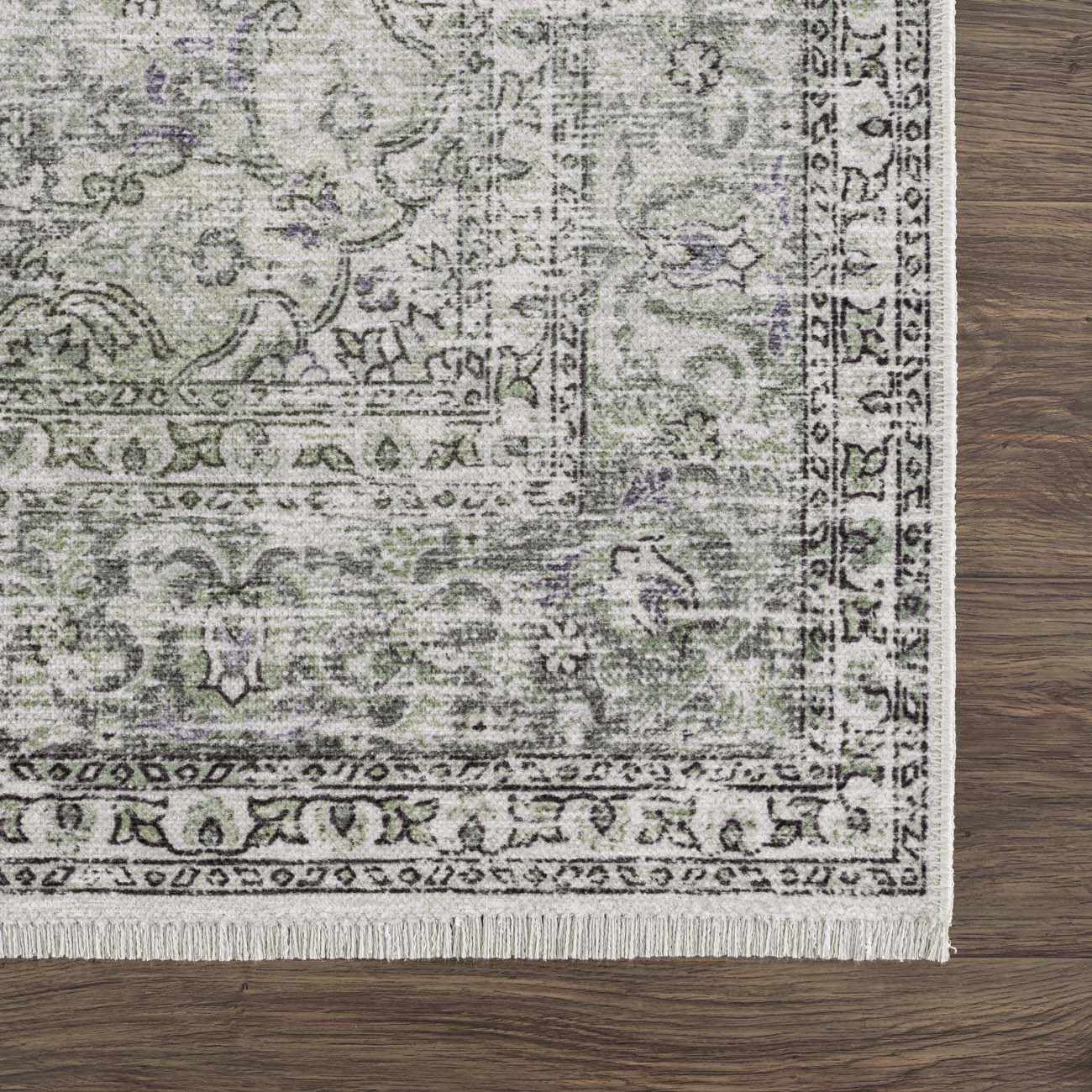 Green Holi-4604 Washable Area Rug