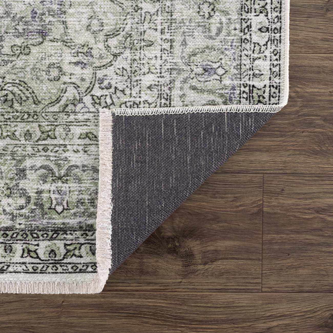 Green Holi-4604 Washable Area Rug