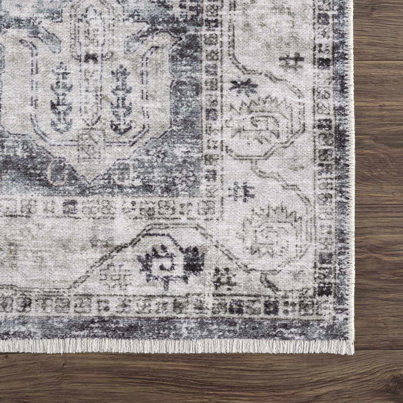 Gray Holi-4602 Washable Area Rug