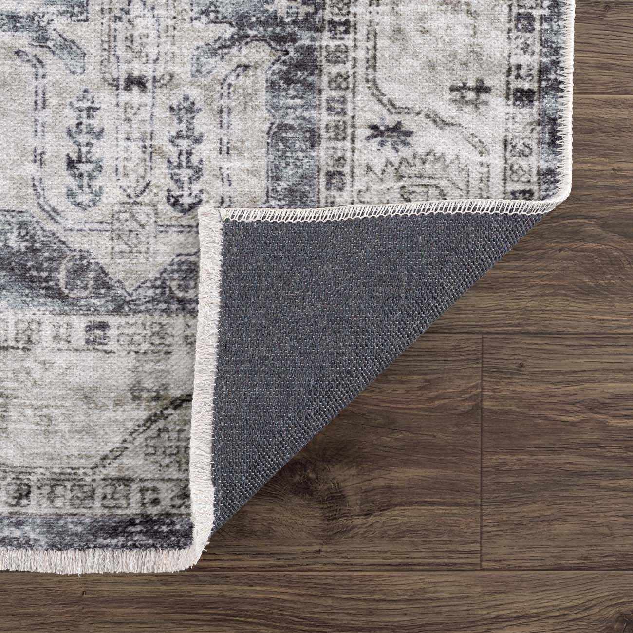 Gray Holi-4602 Washable Area Rug