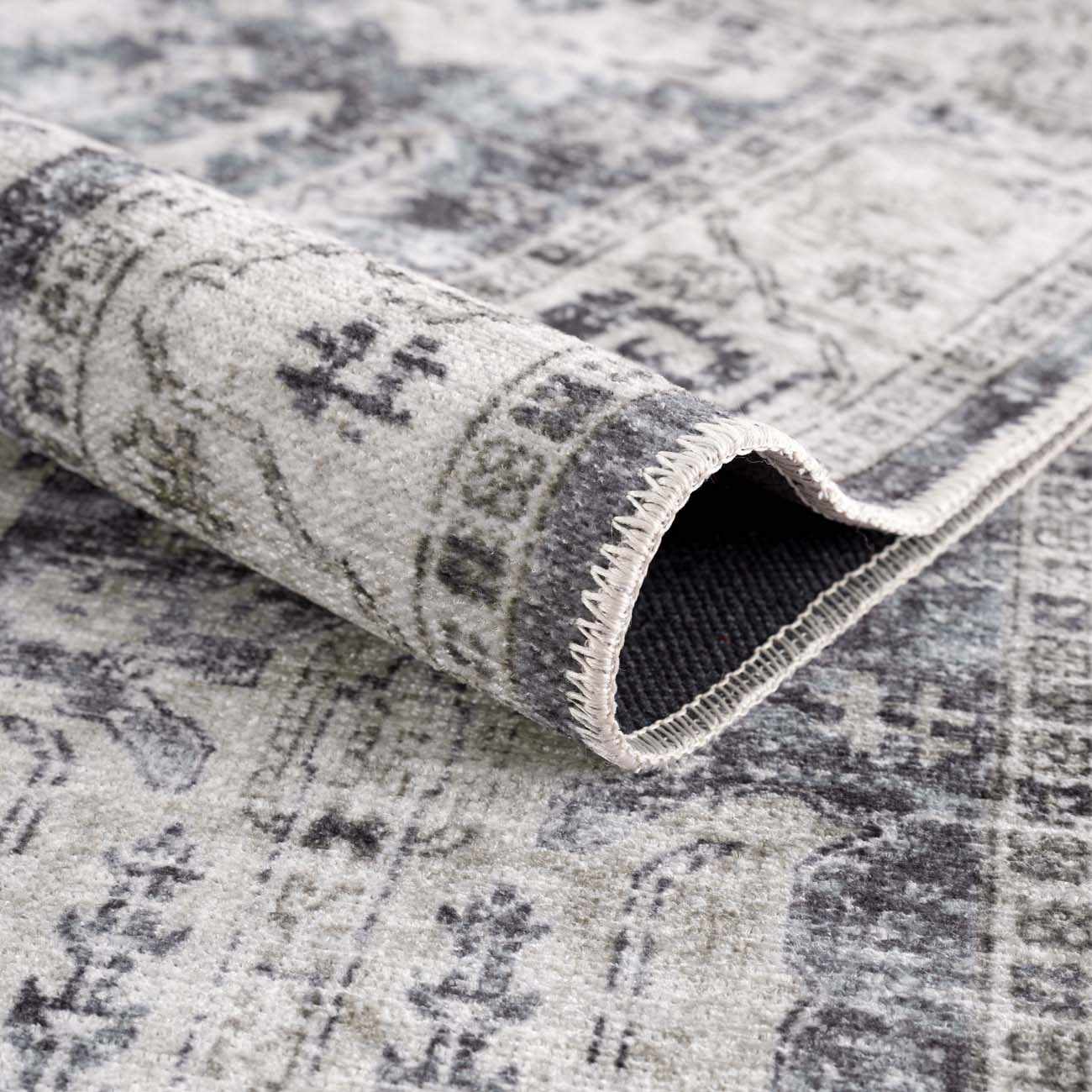 Gray Holi-4602 Washable Area Rug
