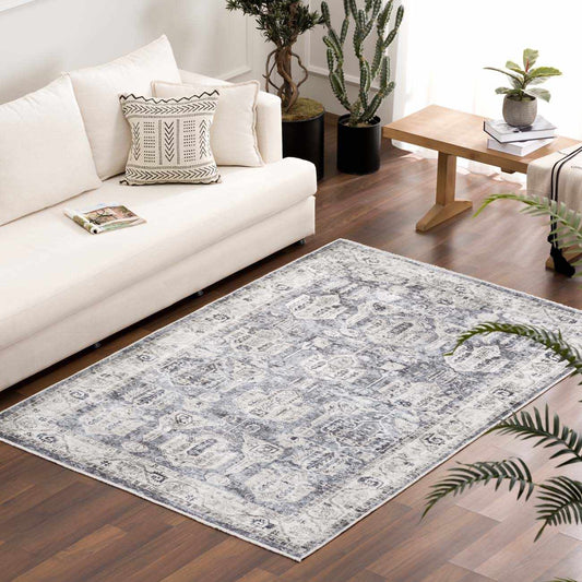Gray Holi-4602 Washable Area Rug