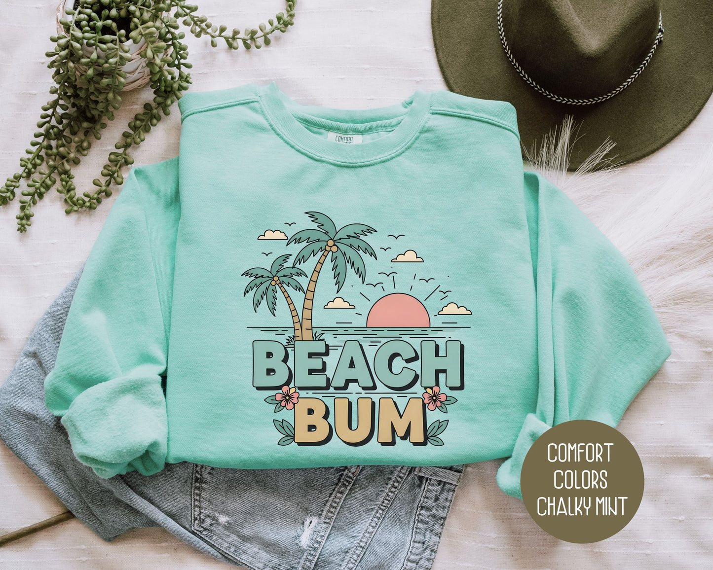 Beach Bum Comfort Colors Sweatshirt