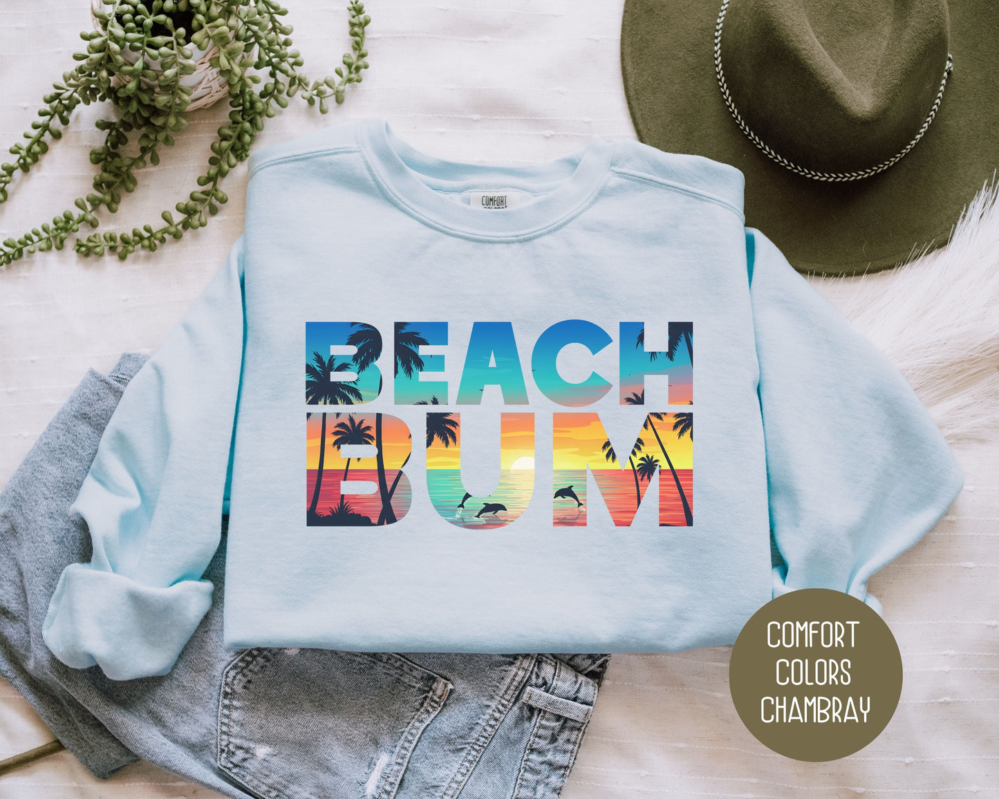 Beach Bum Comfort Colors Sweatshirt