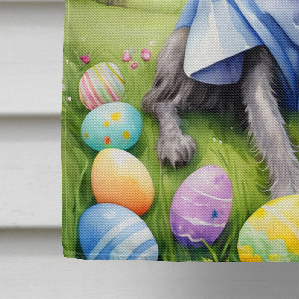 Scottish Deerhound Easter Egg Hunt House Flag