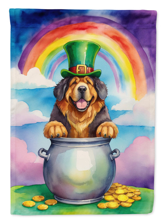 Tibetan Mastiff St Patrick's Day House Flag