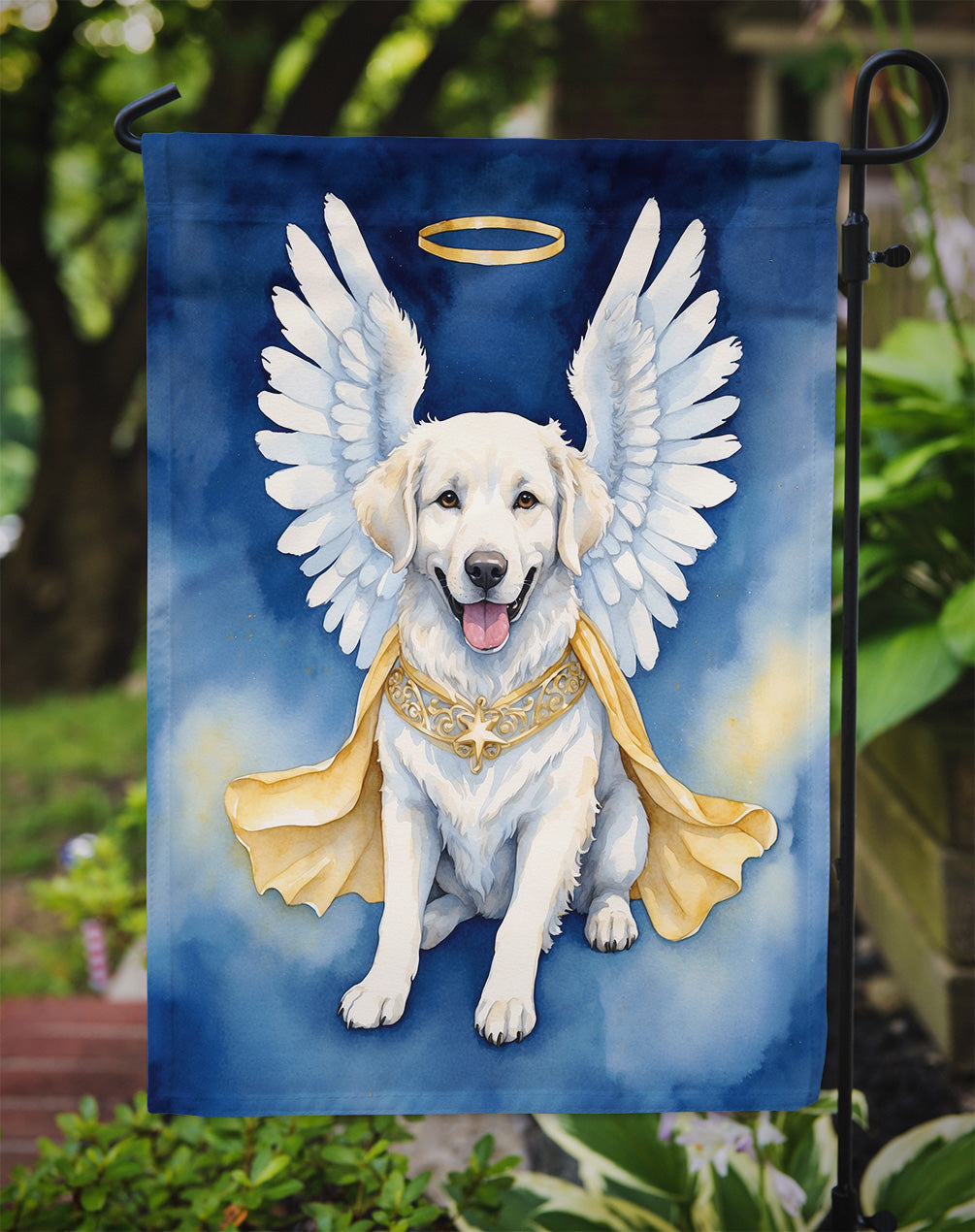 Kuvasz My Angel Garden Flag