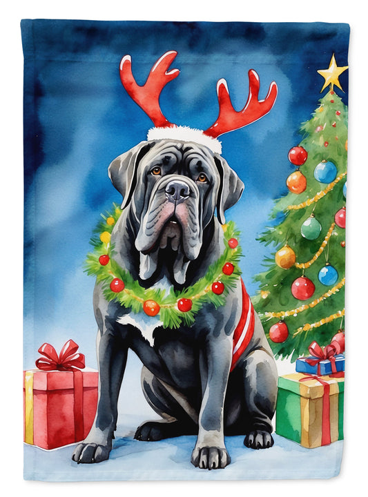 Neapolitan Mastiff Christmas Reindeer Garden Flag