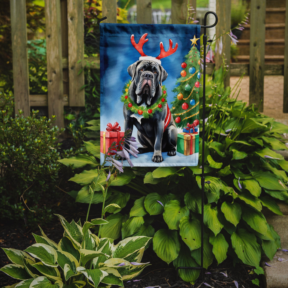 Neapolitan Mastiff Christmas Reindeer Garden Flag