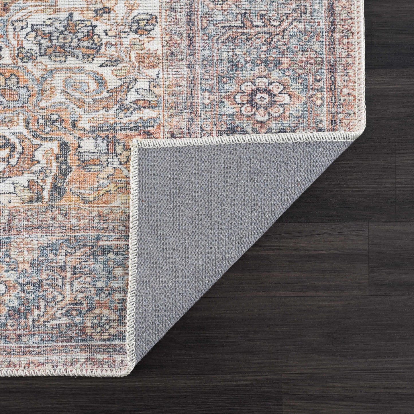 Gardnertown Rust Washable Performance Rug - Clearance