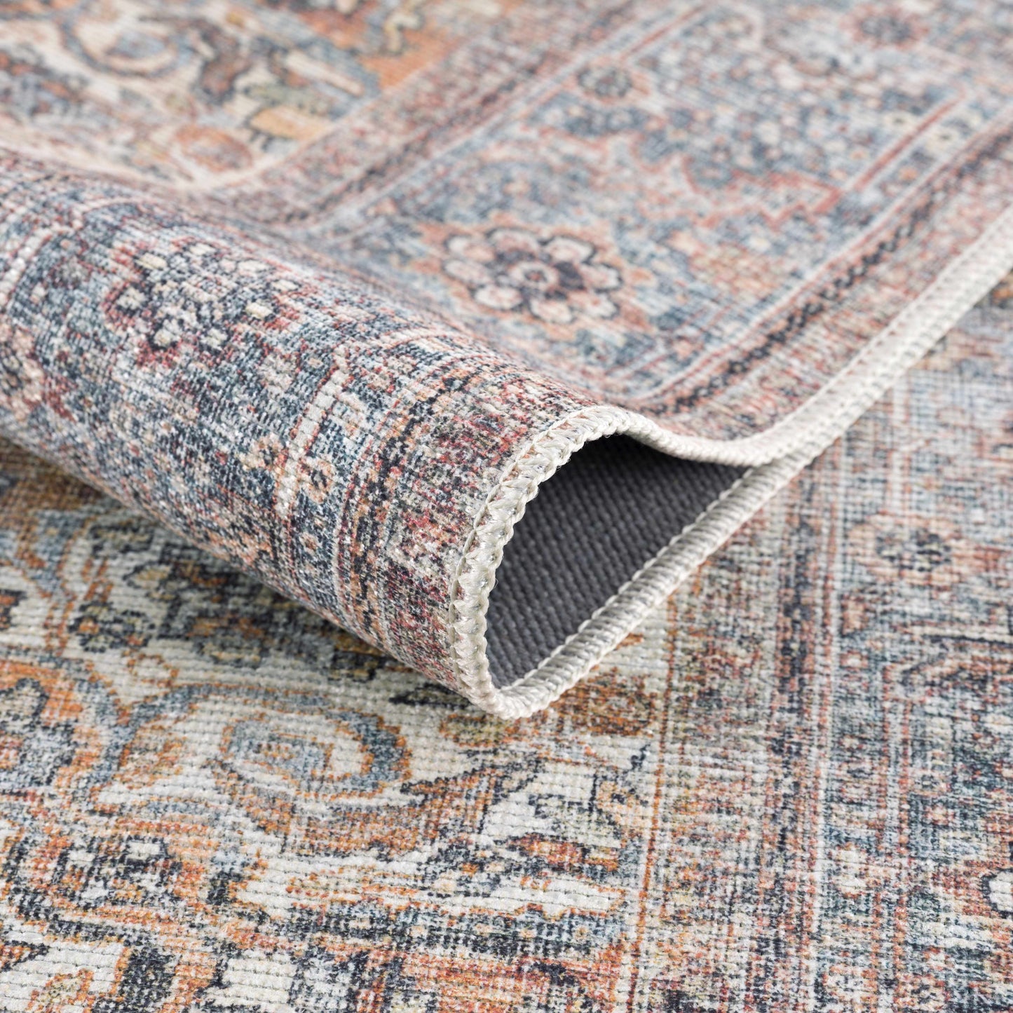 Gardnertown Rust Washable Performance Rug - Clearance