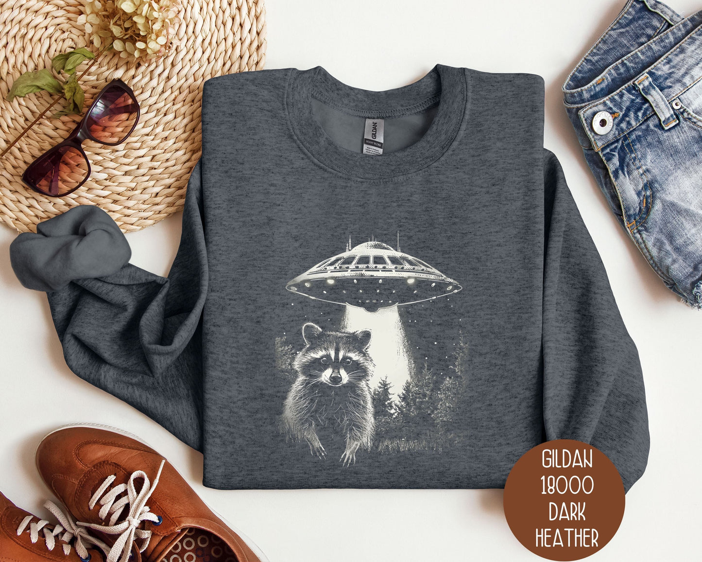 Raccoon UFO Sweatshirt