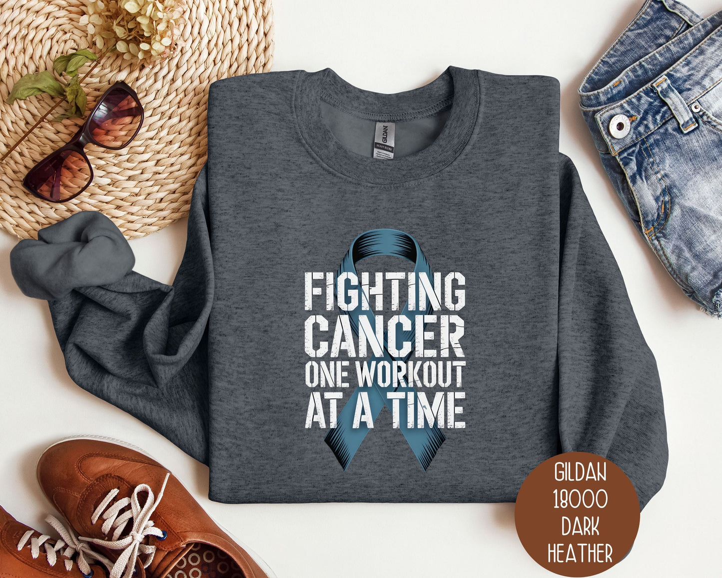 Fighting Cancer One Workout at a Time Sweatshirt