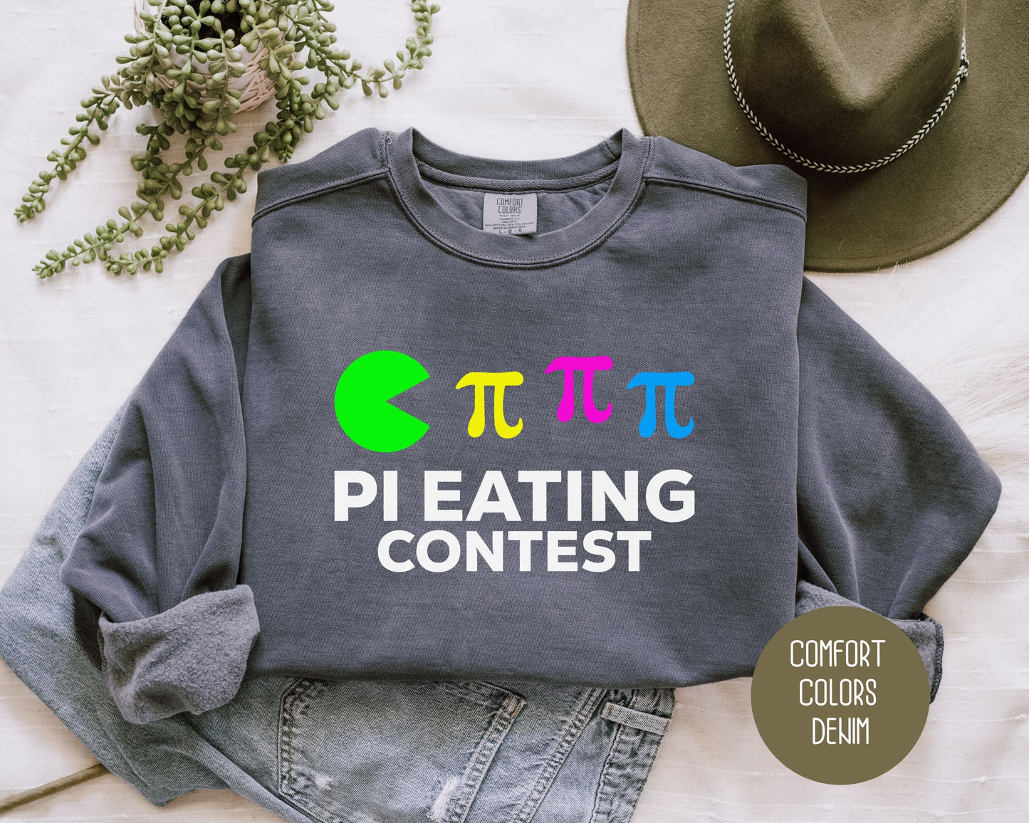 Pi Day Pi Eating Contest Comfort Colors Sweatshirt