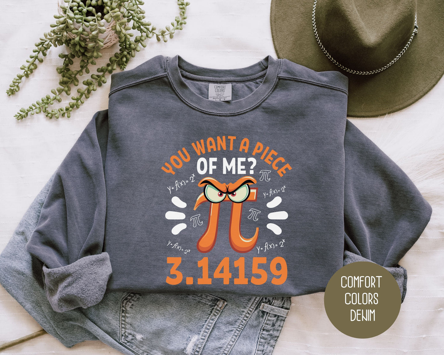 Funny Pi Day Comfort Colors Sweatshirt