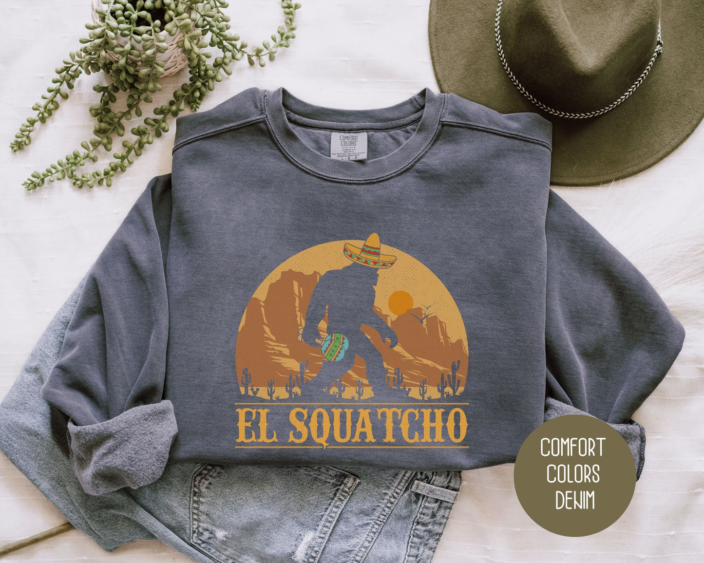 El Squatcho Comfort Colors Sweatshirt