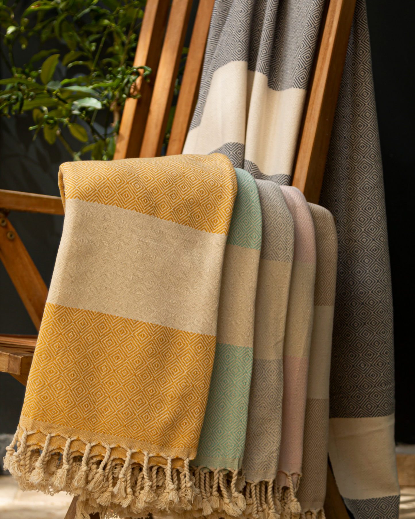 DIAMANT Hammam Towel, Beach Towel, Pestemal - Mint